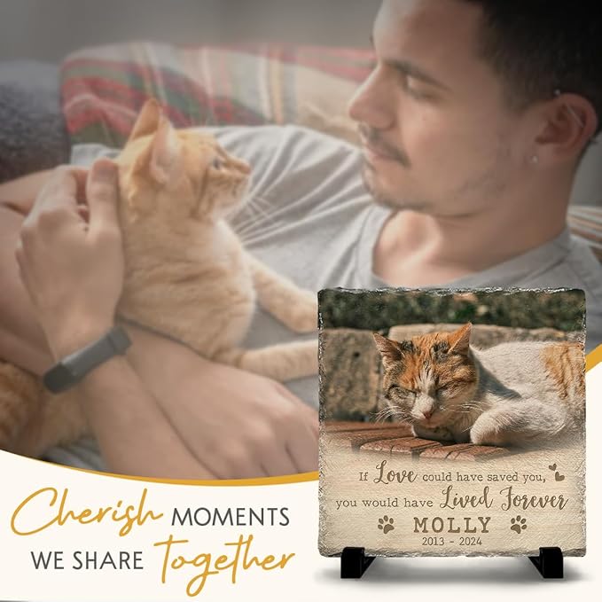 Custom Memorial Stones for Cats - Bereavement Gifts