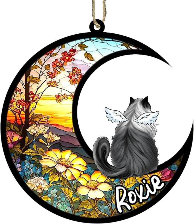 Cat Memorial Suncatcher - Custom Ragdoll 03