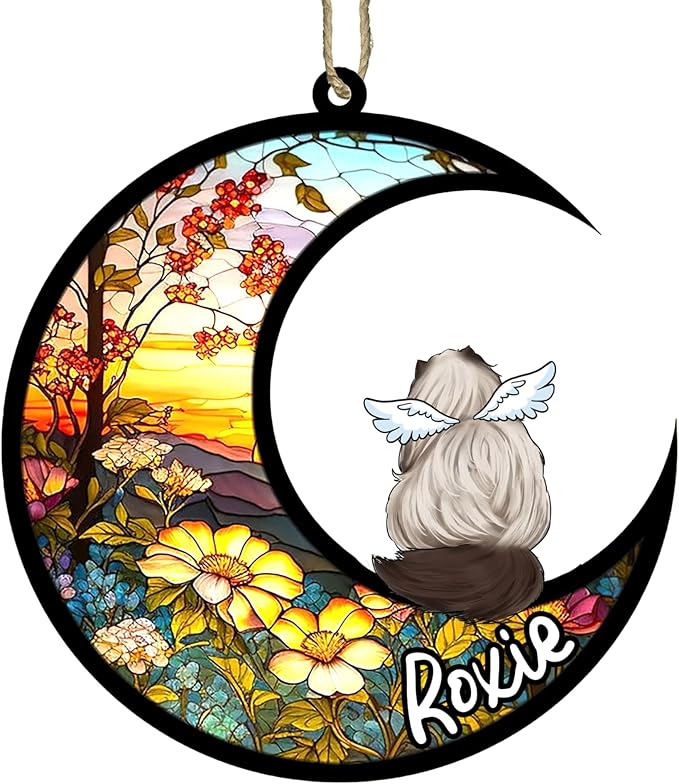 Cat Memorial Suncatcher - Custom Himalayan 02