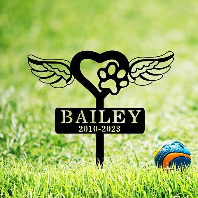 Personalized Cat Name Memorial Stake Grave Marker