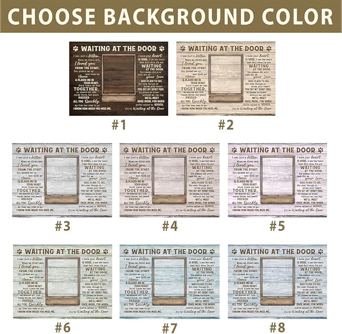 Cat Memorial Stone - Customized Background