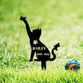 Custom Cat Memorial Grave Marker Garden Stake