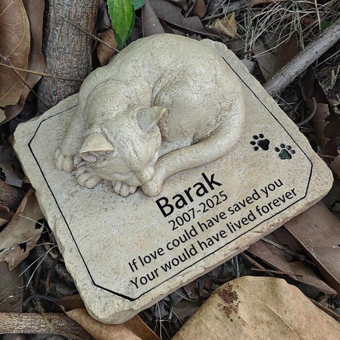 Personalized Cat Memorial Grave Marker
