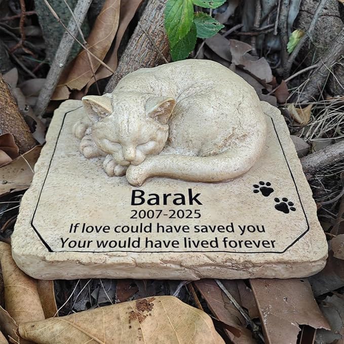Personalized Cat Memorial Grave Marker