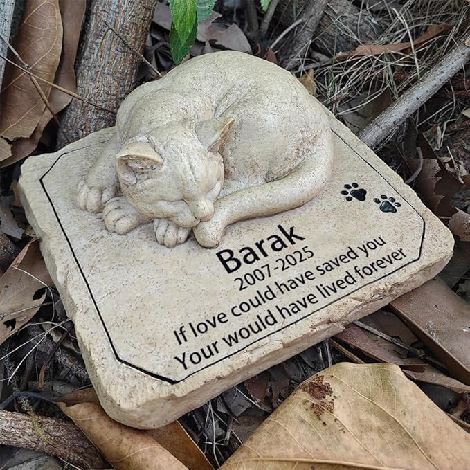 Personalized Cat Memorial Grave Marker