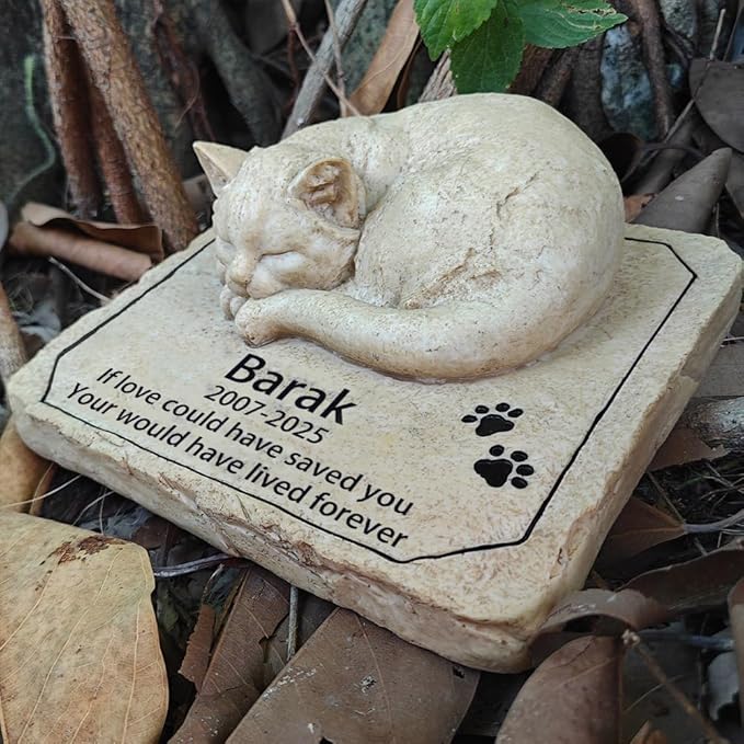 Personalized Cat Memorial Grave Marker