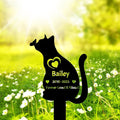 Personalized Butterfly Cat Memorial Grave Marker