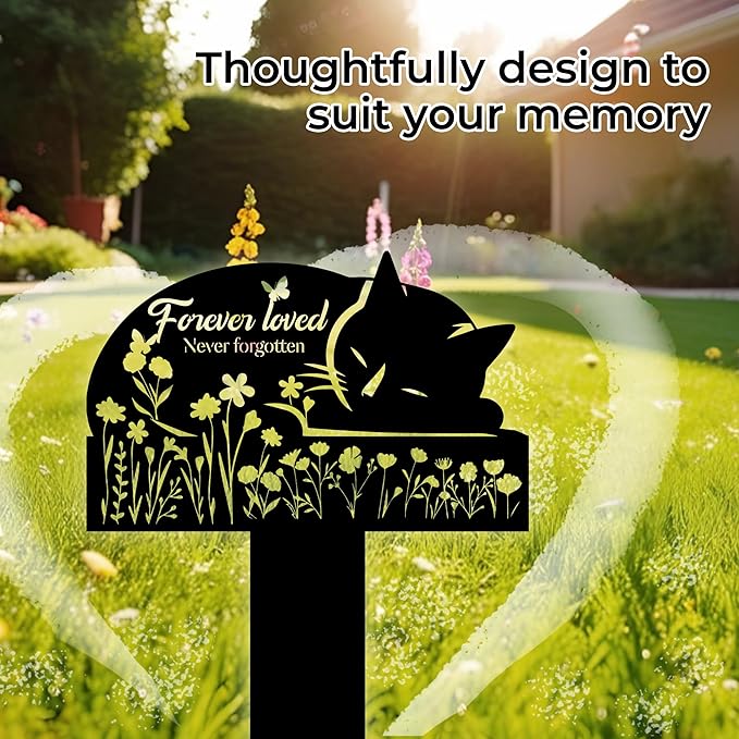 Cat Grave Marker Outdoor Memorial