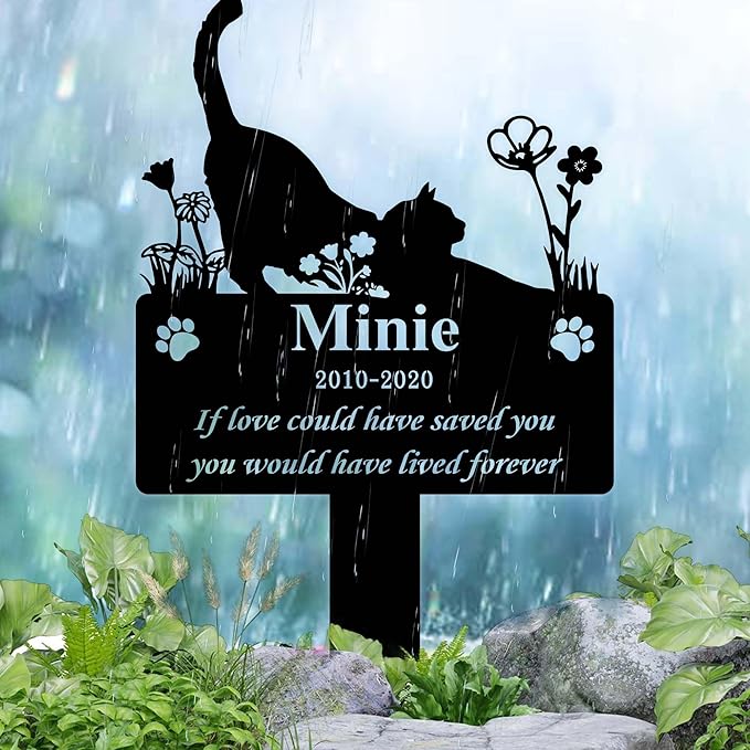Custom Pet Grave Markers for Cats