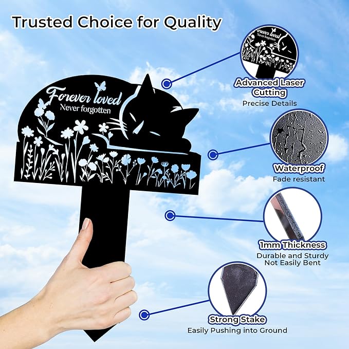 Cat Grave Marker Outdoor Memorial