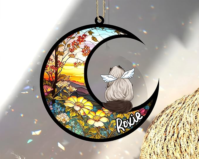 Cat Memorial Suncatcher - Custom Himalayan 02