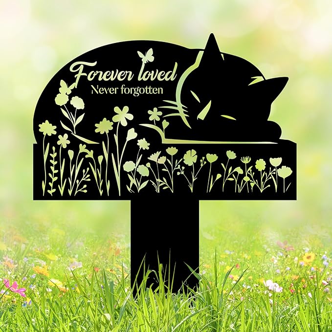 Cat Grave Marker Outdoor Memorial