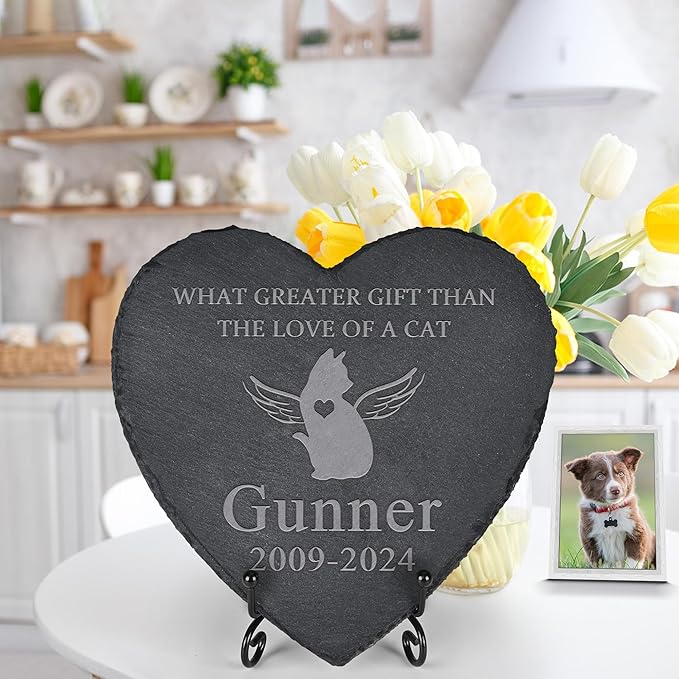 Pet Memorial Gifts for Cats, Cat Memorial Stones