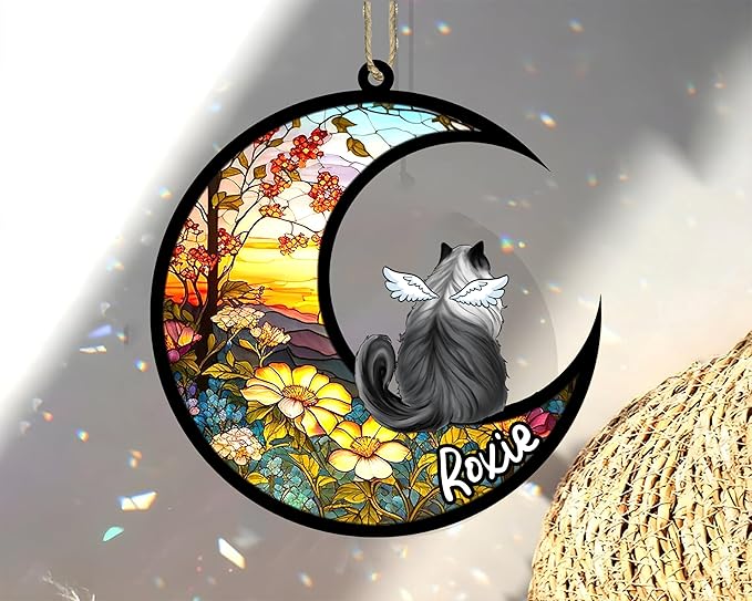 Cat Memorial Suncatcher - Custom Ragdoll 03