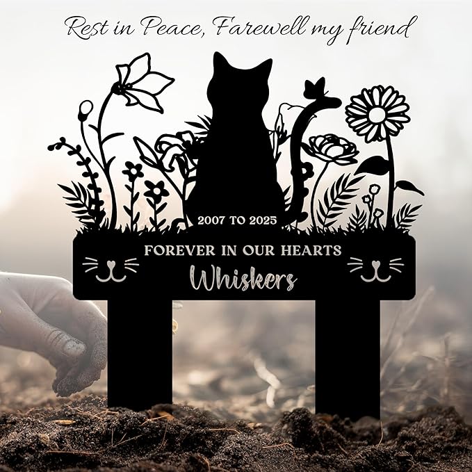 Custom Pet Grave Markers for Cats Memorial
