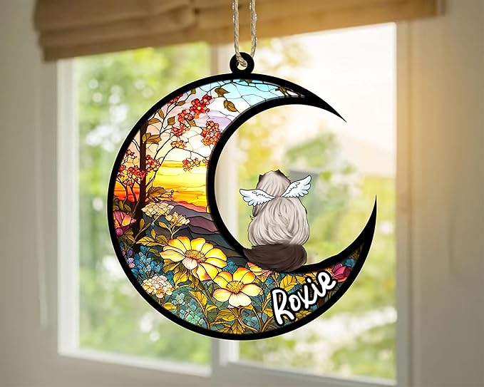 Cat Memorial Suncatcher - Custom Himalayan 02