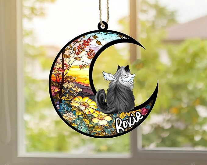 Cat Memorial Suncatcher - Custom Ragdoll 03