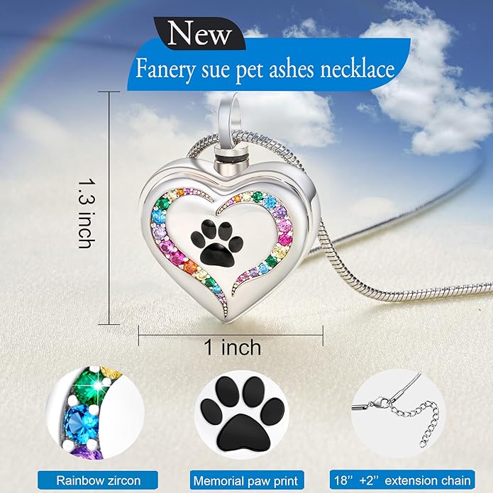 Farfume Personalized Pet Urn Necklace