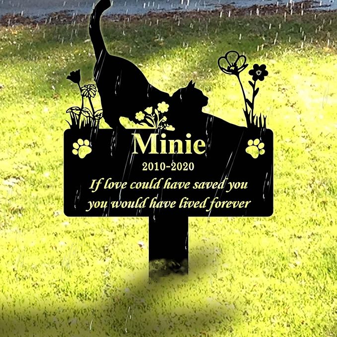 Custom Pet Grave Markers for Cats