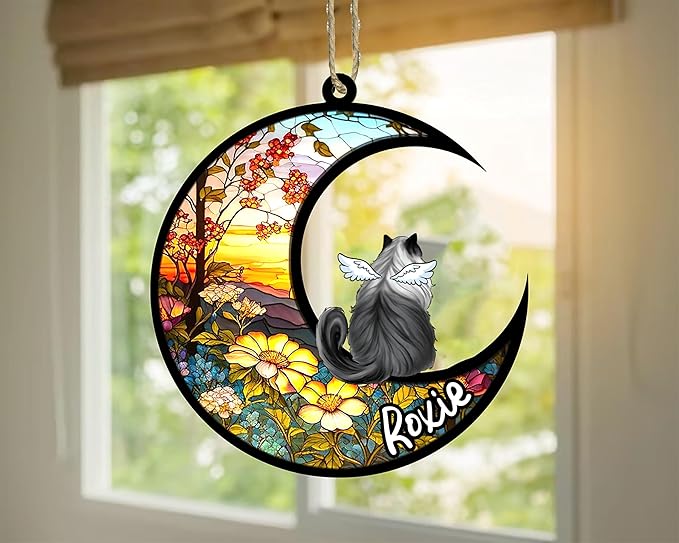 Cat Memorial Suncatcher - Custom Ragdoll 03