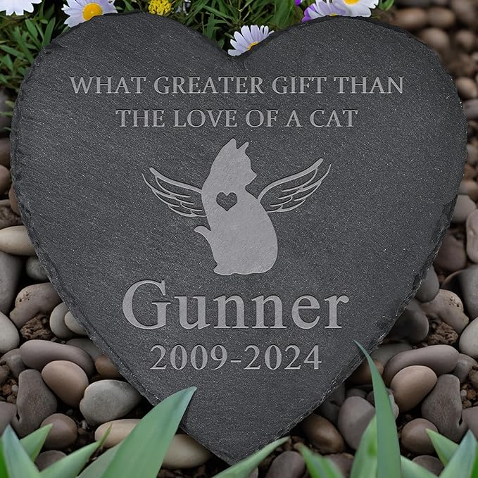 Pet Memorial Gifts for Cats, Cat Memorial Stones