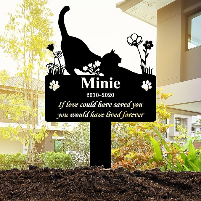 Custom Pet Grave Markers for Cats