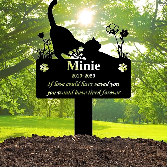 Custom Pet Grave Markers for Cats
