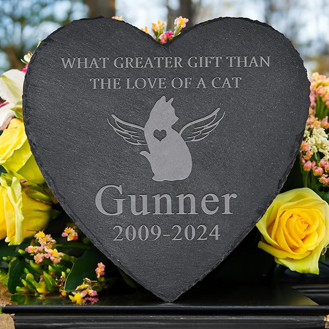Pet Memorial Gifts for Cats, Cat Memorial Stones