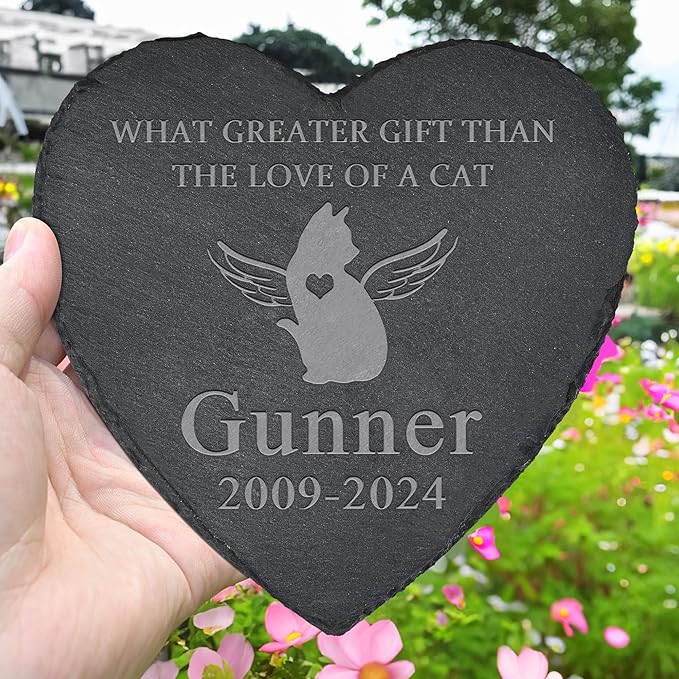 Pet Memorial Gifts for Cats, Cat Memorial Stones